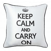 подушка с надписью keep calm and carry on в Ижевске