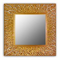 зеркало золотое квадратное 74х74 см с декором коралл coral в Ижевске