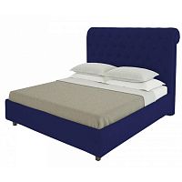 кровать подростковая с каретной стяжкой 140х200 синяя sweet dreams в Ижевске