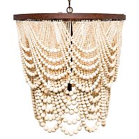 люстра «вандербилт» бусины из древесины нанизанные на нити в Ижевске