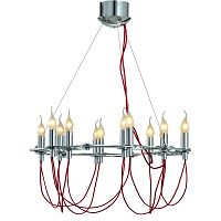 подвесная люстра divinare capillari 8777/02 lm-12 красная в Ижевске