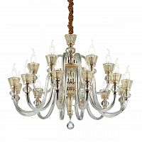 подвесная люстра ideal lux strauss sp18 золото в Ижевске