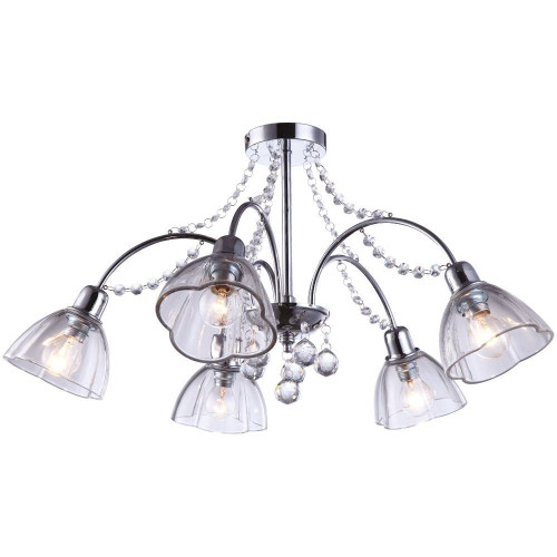 потолочная люстра arte lamp silenzio a9559pl-5cc хром в Ижевске