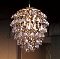 подвесной светильник crystal lux charme sp3+3 led gold/amber в Ижевске