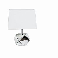 лампа настольная белая на зеркальном основании 30x30x37,5 см в Ижевске
