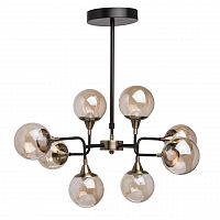 подвесная светодиодная люстра mw-light гамбург 605010908 черная в Ижевске