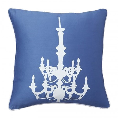 подушка с рисунком канделябра chandelier diamond-blue в Ижевске