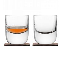 набор из 2 стаканов renfrew whisky с деревянными подставками 270 мл в Ижевске