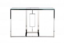 консоль серебряная с прозрачным стеклом 120x40x78 см в Ижевске