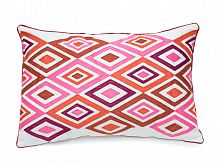 розовая декоративная подушка прямоугольная eclectic style ромбы в Ижевске
