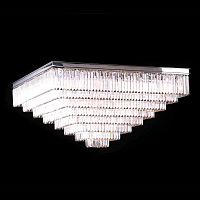 потолочная люстра newport 31133/pl nickel матовый никель, белая в Ижевске