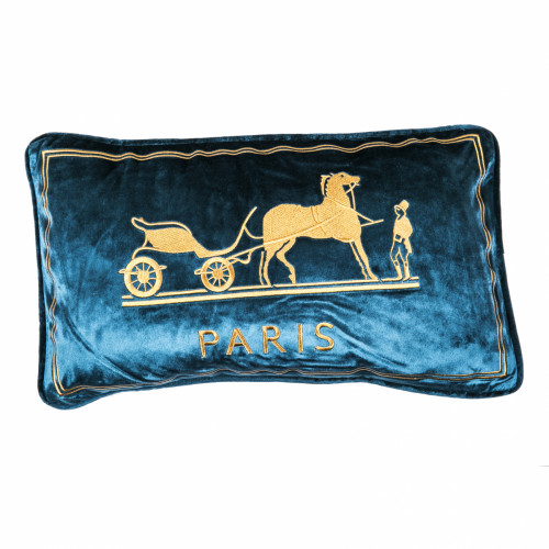 декоративная подушка old paris синий в Ижевске