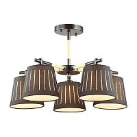 потолочная люстра odeon light nicola 4110/5 черная в Ижевске