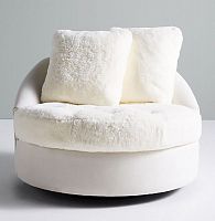 диван wool barwick swivel круглый белый в Ижевске