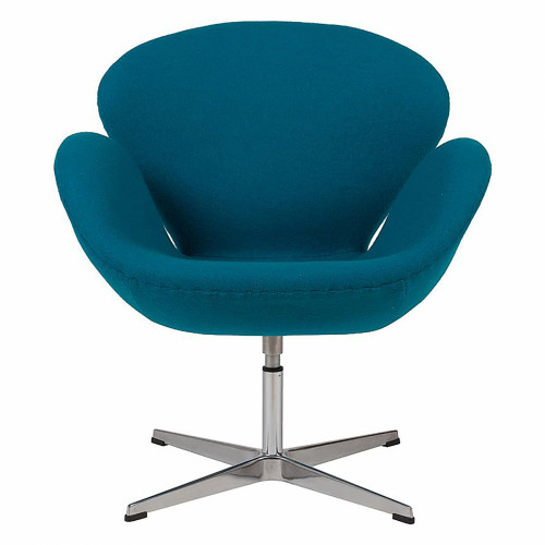 кресло swan chair темно-голубое в Ижевске