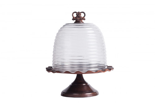 сервировочный поднос с куполом crystal dome dark grande в Ижевске