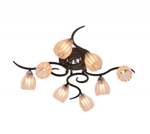 потолочная люстра idlamp raymond 213/8pf-blackchrome в Ижевске