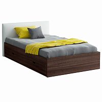кровать полутораспальная 120х200 коричневая city brown в Ижевске