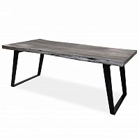 большой обеденный стол дживан platinum black из массива дерева 200x100 в Ижевске