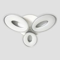 потолочная светодиодная люстра ambrella light orbital granule fg1020/3 wh 72w+36w d780 в Ижевске