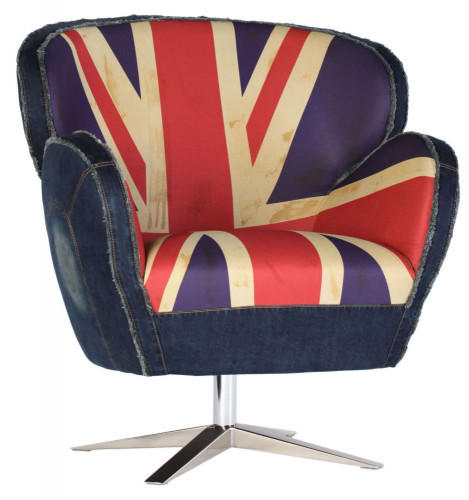 кресло aizek uk flag красное-синее в Ижевске