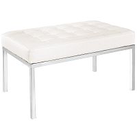 скамья bench белая кожа в Ижевске