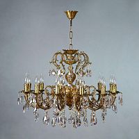 подвесная люстра ambiente alicante 8888/12 ab tear drop бронза в Ижевске