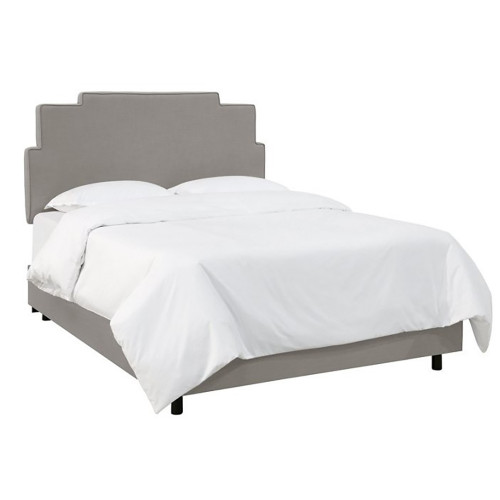 кровать двуспальная 160х200 серая paxton gray linen в Ижевске