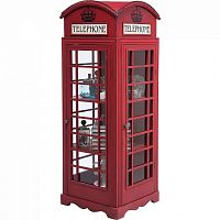 шкаф-витрина london telephone красный в Ижевске
