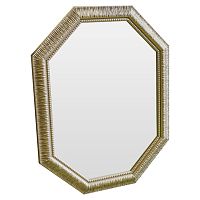 зеркало восьмиугольное золотое с резьбой golden luxury в Ижевске