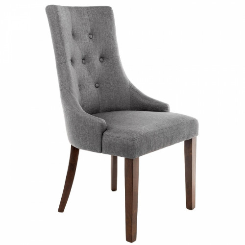 стул деревянный elegance dark walnut / fabric grey в Ижевске