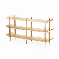стеллаж bentwood двойной светло-коричневый в Ижевске