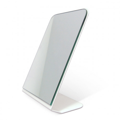 зеркало настольное прямоугольное на белой подставке optic в Ижевске