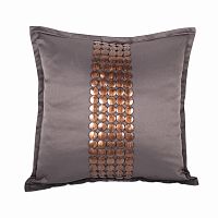 декоративная подушка handwork exclusive квадратная темно-серая в Ижевске