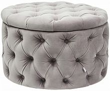 kare design пуф desire, коллекция "желание" 73*46*73, бархат, полиуретан, сосна, серый в Ижевске