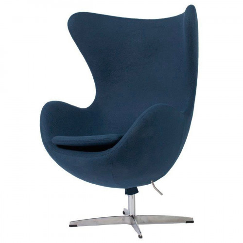 кресло egg chair серо-синее в Ижевске