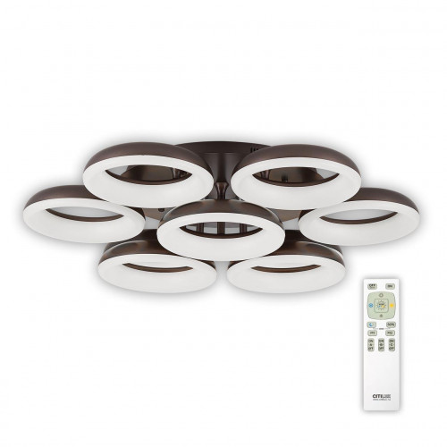 потолочная светодиодная люстра citilux паркер кофе cl225195r в Ижевске