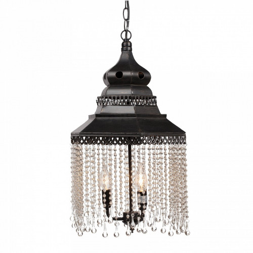 люстра подвесная черная с хрустальными подвесками chandelier в Ижевске