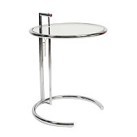 стол журнальный eileen gray style cocktail table e-1027 прозрачный в Ижевске