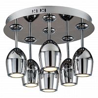 дизайнерская потолочная светодиодная люстра spot light merlot 1194668 хром в Ижевске