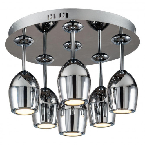 дизайнерская потолочная светодиодная люстра spot light merlot 1194668 хром в Ижевске