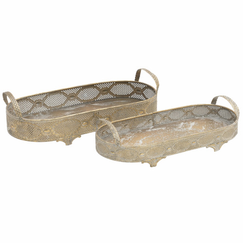 набор подносов, 2 шт. золотого цвета в Ижевске