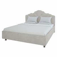 кровать двуспальная 180х200 светло-бежевая с фигурным изголовьем palace в Ижевске