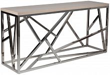 консоль geometric 180x50x90 металл, светло-коричневая столешица в Ижевске