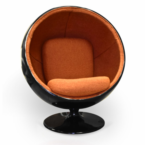 кресло ball chair черно-коричневое в Ижевске