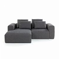 диван blok sofa 2 левый угол темно-серый от la forma (ex julia grup) в Ижевске