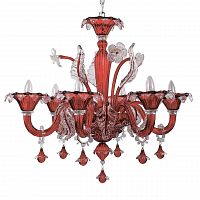 подвесная люстра ideal lux ca vendramin sp6 rosso в Ижевске