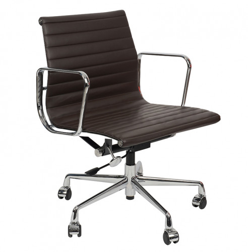 кресло eames style кофейная кожа в Ижевске