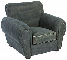 кресло san francisco denim armchair серое в Ижевске