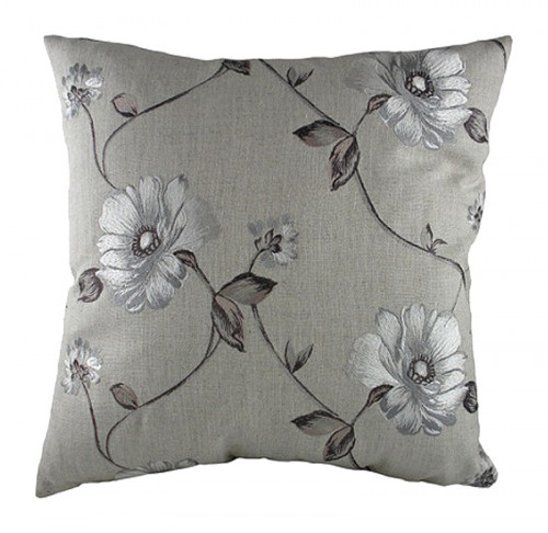 подушка с цветочным орнаментом gray flowers в Ижевске